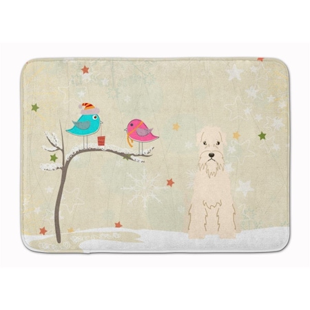 Carolines Treasures Christmas Soft Coated Wheaten Terrier Machine Washable Memory Foam Mat BB2533RUG